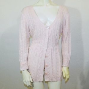 Medium Boston Proper Pink Sweater Soft Cashmere